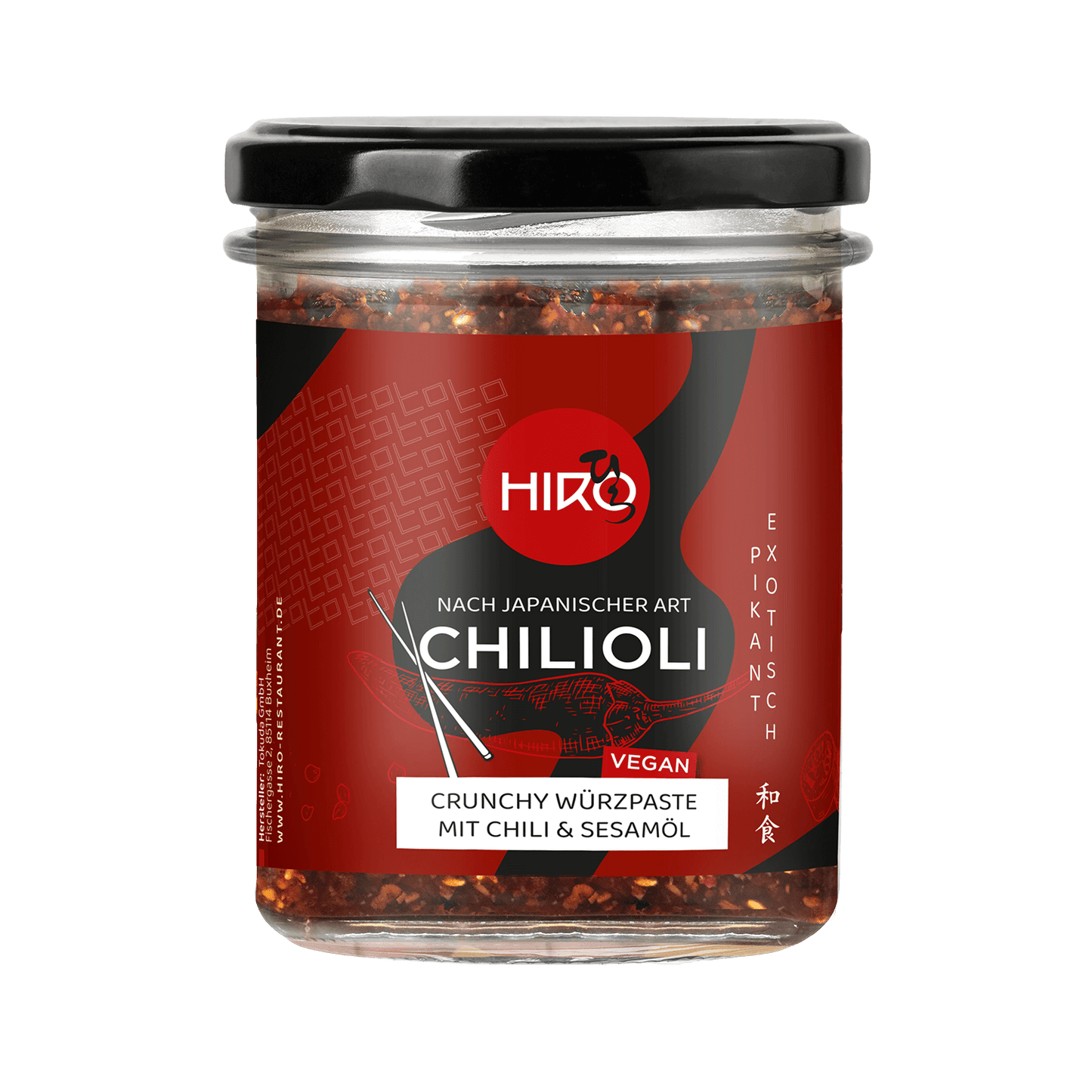 HIRO Chilioli (vegan) - Crunchy Chili-Öl
