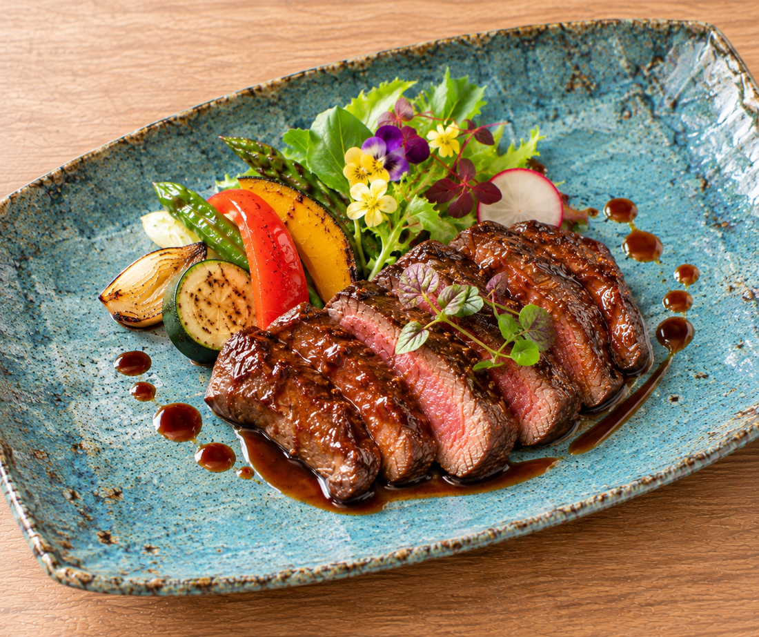 Teriyaki-Steak mit Roastbeef – japanisch & saftig