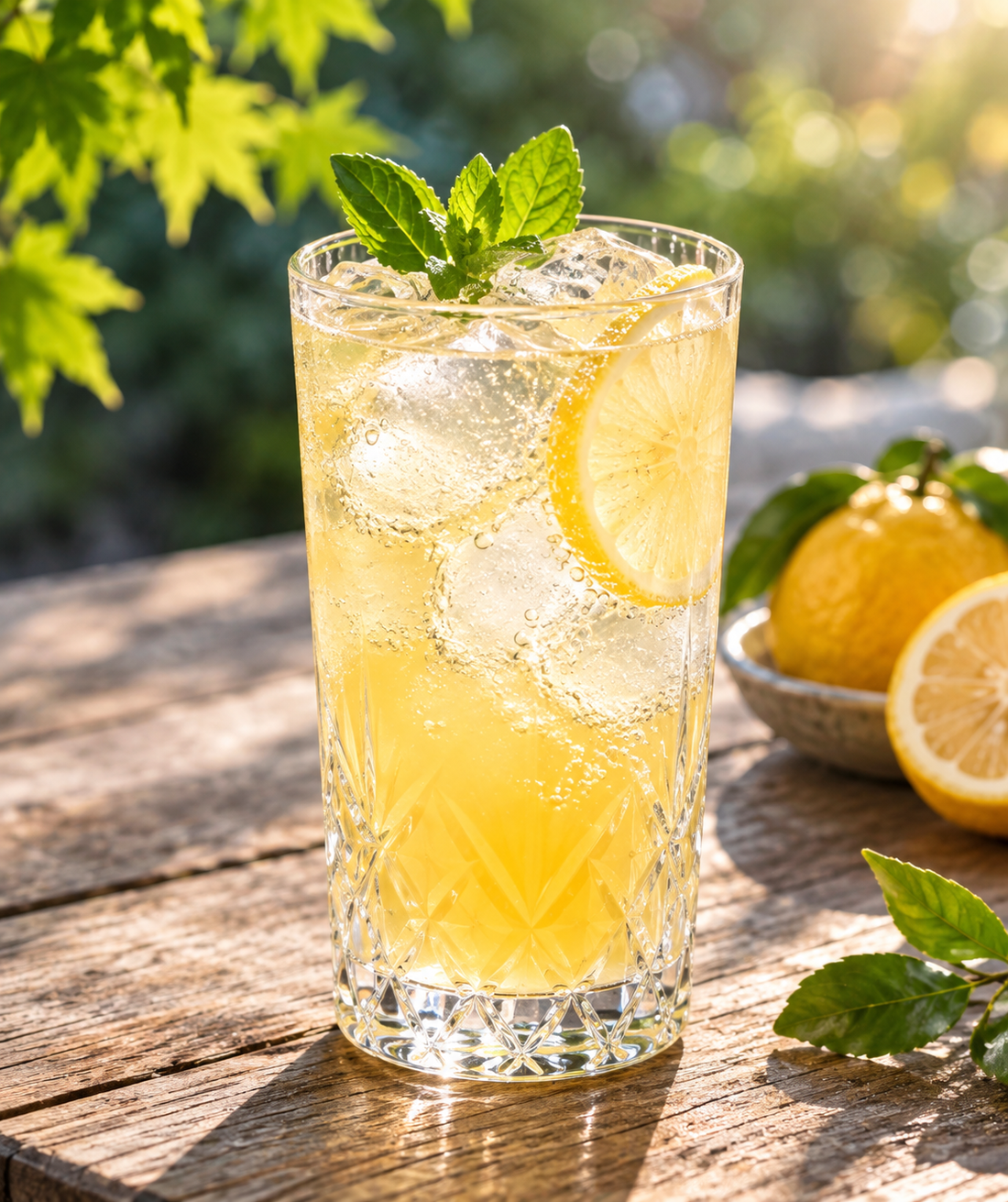 Yuzu Gin Tonic mit HIRO Yuzu Sirup