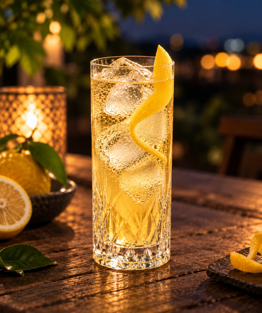 Yuzu Highball mit HIRO Yuzu Sirup